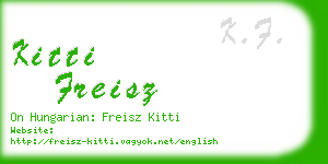 kitti freisz business card